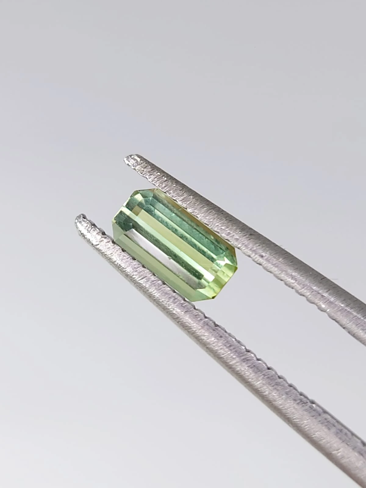0.42ct Natural Greenish Grey Tourmaline Emerald cut loose Gemstone From Afghanistan — view 4